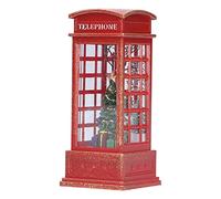 Chrees Decorazione per cabina telefonica, decorazione natalizia per cabina telefonica, luce notturna, decorazione per la casa (pupazzo di neve)