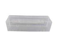 Chrees Dispenser per Involucro di Plastica, con Pellicola Trasparente Regolabile con Taglierina Scorrevole per Congelatore per la Conservazione degli Alimenti (Scatola da taglio in plastica)