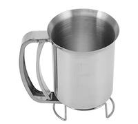 Chrees Dispenser per Pastella per Pancake, Comodo Versatore in Acciaio Inossidabile per Cuocere Cupcake, Muffin, Strumento Adatto Ai Bambini per la Scuola Materna Domestica, 4,1x6,4 Pollici