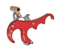 Chrees Dispositivo di Sgancio per, in Lega di Alluminio, con Grilletto Regolabile a 4 e Impugnatura Antiscivolo, per Allenamento di Tiro con L' e Caccia. (Rosso)