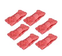 Chrees Fasce per Capelli in Microfibra Morbide e Confortevoli per Cerchietti per Trucco 6 Pezzi, Fasce per Capelli Ispessite e Comode per L'uso Quotidiano, Microfibra Elastica in asst. Colori (Rosso