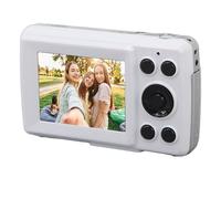 Chrees Fotocamera portatile da 2,4 pollici, zoom digitale 16x, 1080p, 16 MP, messa a fuoco automatica, fotocamera digitale per fotografia e video (bianco)