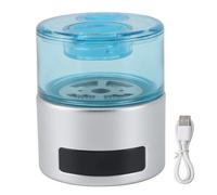 Chrees Generatore Portatile di Bottiglie D'Acqua di Idrogeno 600-1600ppb Generatore di Acqua Ricca di Idrogeno USB Ricaricabile 50 Ml con Tazza ABS con Elettrodo di Platino per Vi (Argento)