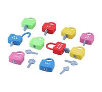 Chrees Giocattoli con Alfabeto per Serrature Didattiche, Giocattoli Educativi per Contare per Bambini con Design a Cartoni Animati, capacità Motorie e Apprendimento dei Numeri, PE (Sblocco Digitale)