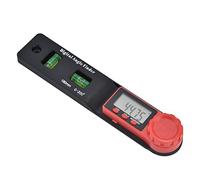 Chrees Goniometro con Display Digitale Righello Angolare 2 in 1 con Strumento di Misurazione della Livella a Bolla 0-200° Ambito di applicazione: Lavorazione del Legno, Decorazione di Materiali da