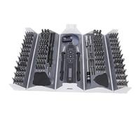 Chrees Kit avvitatore elettrico senza fili con accessori | Include 163 punte magnetiche, ideale per riparazioni, impugnatura ergonomica, batteria sostituibile
