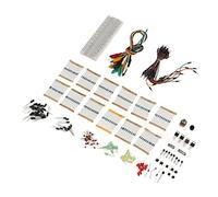 Chrees Kit di Componenti Elettronici Completamente Attrezzato per Chiunque Sia Interessato a Saperne di più sull'elettronica. Include Resistenza Condensatore a Diodo Cicalino Breadboard