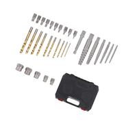 Chrees Kit Estrattore Bulloni Set Estrattore Viti Bulloni Rotti 20 Pezzi Estrattori Multi-spline e Punte HSS per Mano Sinistra con Custodia per la Rimozione di Dadi Rot