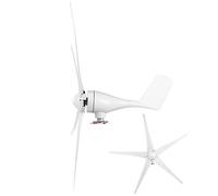 Chrees Kit Generatore Eolico di Piccole Dimensioni 5 Pale Ad Alto Utilizzo Dell'Energia Eolica per Terrazze Lega 400W 12V/24V/48V (24 V)