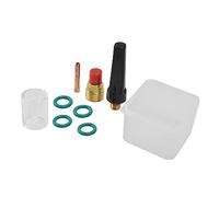 Chrees Kit Torcia per Saldatura TIG Set di Lenti per Gas Resistenti Al