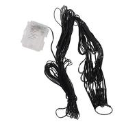 Chrees Lampada a Ragnatela Artificiale, Diametro 1,2 M, 8 Effetti di Luce, Lampada Decorativa a LED per Halloween, Arancione, Alimentata a Batteria, per Decorazioni Natalizie per Interni