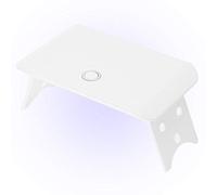 Chrees Lampada per Unghie a LED 24 W Lampada per Gel per Unghie Asciuga Smalto per per Manicure con 8 Perline a Doppia Sorgente Luminosa Polimerizzazione Rapida USB (Bianco)