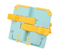 Chrees Leggio, Leggio Portatile Pieghevole con Bordi Arrotondati e Materiale ABS, per la Casa Dell'ufficio della Biblioteca Scolastica (Giallo Blu)