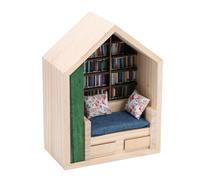 Chrees Libreria in miniatura dal design unico | Il materiale in legno di pino crea un'atmosfera rilassante, adatta per l'arredamento di interni