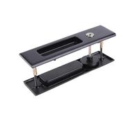 Chrees Maniglia per Serratura per Porta Scorrevole Ad Alta Durezza Prestazioni Antifurto Resistenti All'usura per Balcone del Bagno 6,3x1,8 Pollici (Classica serratura per porta scorrevole a gancio)