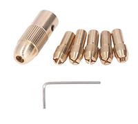 Chrees Mini Mandrino per Smerigliatrice Elettrico Mandrino per Trapano in Ottone Resistente All'usura per Foratura, Lucidatura e Molatura, Adatto per Mini Trapani Elettrici Smerigliatrici Elettriche