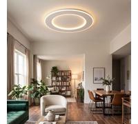 Chrees Moderna Plafoniera a LED con Montaggio a Incasso, Apparecchio | Colore 3000K-6000K, luminosità Regolabile Dal 5% Al 100%, APP e Telecomando, Copertura in Acrilico, CRI 90+, Gradevole