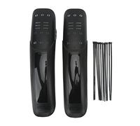 Chrees Mutguard - Set universale per mountain bike, 2 pezzi, guscio rigido esteso, in plastica e resina, parafanghi anteriori e posteriori per esterni
