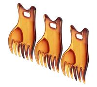 Chrees Pettine uomo in stile retrò, con testa a olio larga, semplice e pratico, con design ergonomico, materiale ABS fine, leggero e compatto, ideale per parrucchieri
