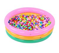 Chrees Piscina Gonfiabile per Bambini, Vaschetta Morbida con 3 Anelli D'Aria Colorati, Materiale PVC Robusto, Design Luminoso, 3 Taglie S M L (Grande)