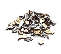 Chrees Puzzle con Cappello da Strega di Halloween, Puzzle Educativo in Legno con Frammenti Irregolari per la Decorazione della Parete dei Bambini (Stile barattolo bianco)