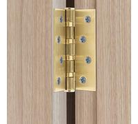 Chrees Resistente Cerniera in Acciaio Inossidabile Accessorio per Mobili Premium per Porte Pesanti 4,1x3x0,1 Pollici Oro 2 Pezzi Scena applicabile: Casa
