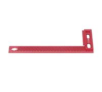 Chrees Righello Quadrato a L Preciso da Carpentiere Leggero in Lega di Alluminio per Tracciatore per la Lavorazione del Legno Rosso