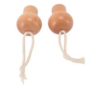 Chrees Rullo massaggiante per il viso, guscio in legno di faggio, per freddo, caldo, uso manuale, palla muscolare per alleviare le rughe del viso, design con cordino in 2 pezzi, per rassodare la pelle