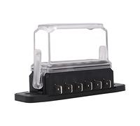 Chrees Scatola Portafusibili a 6 Vie con Coperchio Trasparente Resistente Al Calore per Marino 45A DC12V 24V per Camion