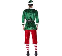 Chrees Set Costume da Elfo Natalizio per Uomo e Donna, con Cintura e Kit di Vestiti per Feste di Coppia (2)