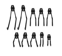 Chrees Set di 10 Ganci per Garage, Montaggio a Parete, Porta Attrezzi, per Soffitto da Giardino, Robusto Portabiciclette, Gancio per Carichi Pesanti, Ideale per Scope, Pale, Utensili elettrici.