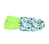 Chrees Set di Pantaloncini con Camicia e Papillon per Ragazzi, Completo Estivo Senza Maniche con Elastico in Vita, Tessuto Morbido per il Compleanno in Spiaggia (120 centimetri)