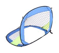Chrees Set Porta da Calcio Portatile Rete da Calcio Pieghevole Rete da Allenamento Pieghevole in Tessuto Oxford in Poliestere 4 Picchetti da Terra in Acciaio Inossidabile BOR (Blu)