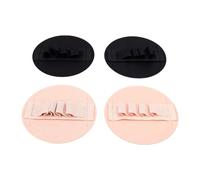 Chrees Set Scrubber Corpo Esfoliante in Silicone Doppia Texture 4 Pezzi | Manico Ergonomico a Cinghia, Asciugatura Rapida, per Gel e Olio Doccia, Ideale per Quotidiano e Viaggi