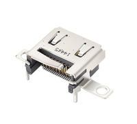 Chrees Sostituzione Porta per Console di Gioco, Femmina in Metallo | Connettore Presa Display, Metallo, Riparazione Console, Adattamento Originale, Riparazione Schermo Vuoto, Testato,