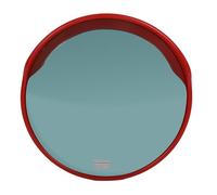 Chrees Specchio Convesso da 24 Pollici, Specchio di Sicurezza Infrangibile in ABS per PC con Staffa Regolabile, per visibilità degli Angoli Ciechi del (Tipo per esterni (diametro del tubo della