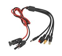 Chrees Spina solare su cavo adattatore XT60, resistente filo da 12 AWG con IP68 impermeabile e ignifugo, per centrali solari portatili