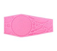 Chrees Stampo per Cioccolato Fondente in Silicone con Farfalla di Piume Resistente Alle Alte Temperature per Biscotti Dalla Forma Unica Rosa Grigio 10,2x4,7x0,4 Pollici (Roseo)
