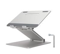 Chrees Supporto per computer portatile per scrivania, angolo regolabile, con imbottitura in silicone e distribuzione del calore per notebook, supporto refrigerante