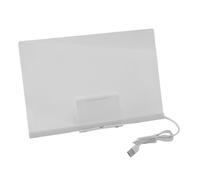 Chrees Tavolo da Disegno in Acrilico a LED Lavagna per Messaggi Illuminata Riutilizzabile per L'espressione Creativa con Supporto per Penna a 7 Colori per Uso Artistico e Menu del Bar