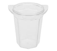 Chrees Tazza dosatrice per caffè da 51 mm, 100 ml, in policarbonato ispessito, antistatico, trasparente, accessorio per macchina da caffè per portafiltro (trasparente)