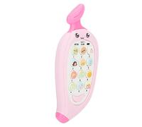Chrees Telefono per L'apprendimento Precoce, Giocattolo Bilingue per Bambini con Custodia in Silicone Alimentare per Lo Sviluppo Cognitivo, Il Sollievo dalla Dentizione e L'intera (Rosa)