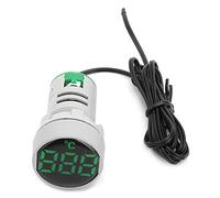 Chrees Termometro Digitale a LED per Misurazione della Temperatura -20~199 ℃, Basso Consumo Energetico, Bianco, Adatto per Uso Domestico (Verde)