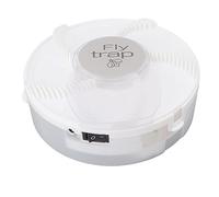 Chrees Trappola per Mosche Elettrica, Pigliamosche Staccabile Silenziosa con Ricarica USB con Slot per Esca Multi-griglia Cattura Ruotabile a 360° per, Ufficio, Magazzino
