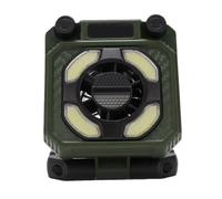 Chrees Ventilatore da Campeggio, 100 velocità del, Magnetico, | Alloggiamento in ABS, Lanterna Portatile, Design Pieghevole, Tenda da Utilizzare nel Patio, Supporto in Metallo, Lettura