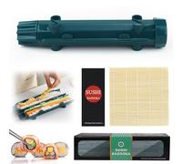 CHRI Sushi Maker Bazooka, set per sushi fai da te, sushi Roller Maker Sushimaker Bazooka e tappetino in bambù per principianti (blu marino)