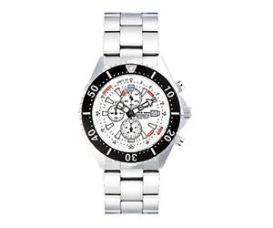 Chris Benz Depthmeter Chronograph 300m CB-C300-W-MB Cronografo uomo Batometro