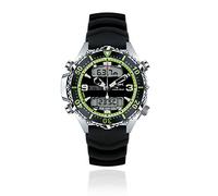 Chris Benz Orologio Quarzo Uomo con Cinturino in caucciú CB-D200X-G-KBS