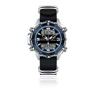Chris Benz Orologio Quarzo Uomo con Cinturino in Nylon CB-D200X-B-NBS