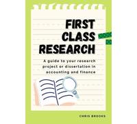 Chris Brooks First Class Research (Tascabile)